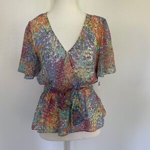 Floral boho blouse